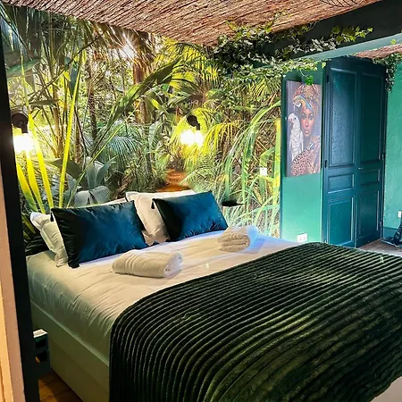 Lägenhet Maison De Cosy Avec Ambiance Jungle & Boheme *